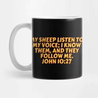 Bible Verse John 10:27 Mug